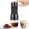 SUNATUR: Hand-Press Espresso Maker with Built-In Grinder