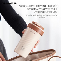 SUNATUR Electric Milk Frother & Coffee Maker - Fast & Portable