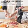 SUNATUR 700W Electric Grinder & Chopper: Meat Mincing, Sausage Making