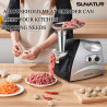 SUNATUR 700W Electric Grinder & Chopper: Meat Mincing, Sausage Making