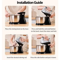 SUNATUR 3.5L Mixer: Powerful 2-in-1 for Baking & Blending