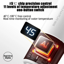 SUNATUR Smart Self-Heating Coffee Mug - Keep Drinks Hot Anywhere