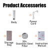 SUNATUR Smart Self-Heating Coffee Mug - Keep Drinks Hot Anywhere