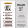 SUNATUR 5.5L Stand Mixer: Powerful, Versatile Kitchen Tool